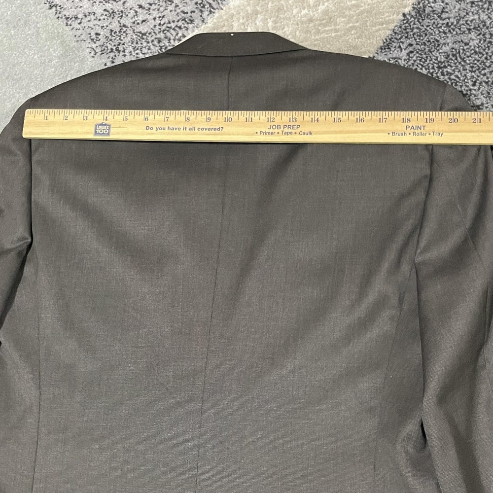 Canali Blazer Mens 44L Gray Wool 2 Button Sport Coat Jacket Business Italy EU 54 - Picture 9 of 16